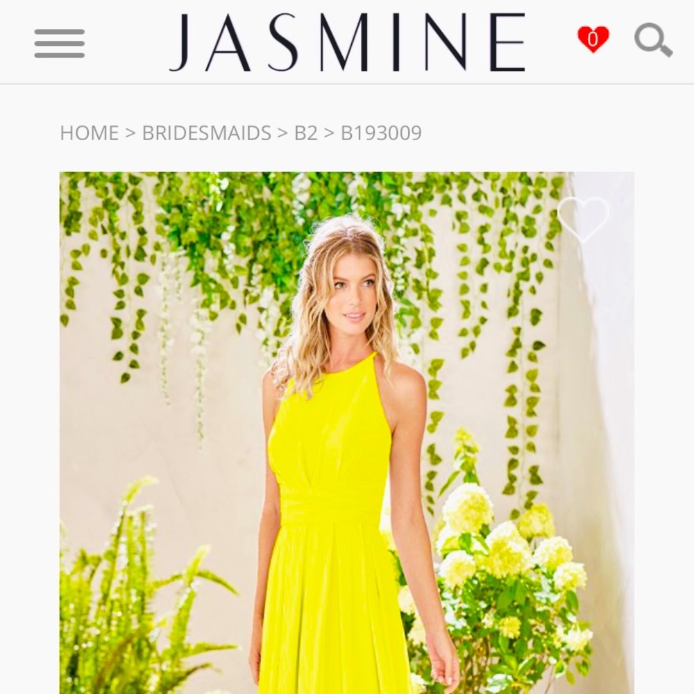 Bridesmaid Dress, Bright Yellow